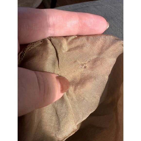 CP SHADES Silk Blend Tank Slip Style Midi Dress Tan XS - Picture 6 of 6